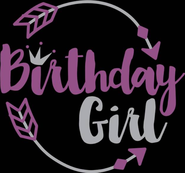Picture of Birthday Girl  SVG File