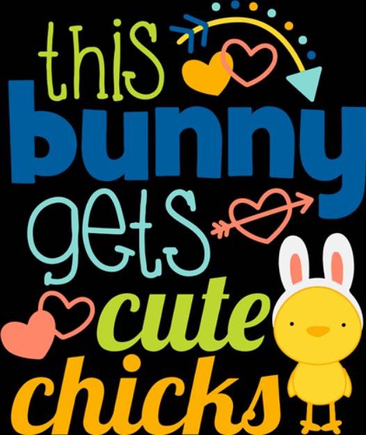 Picture of This Bunny Gets Chicks  SVG File