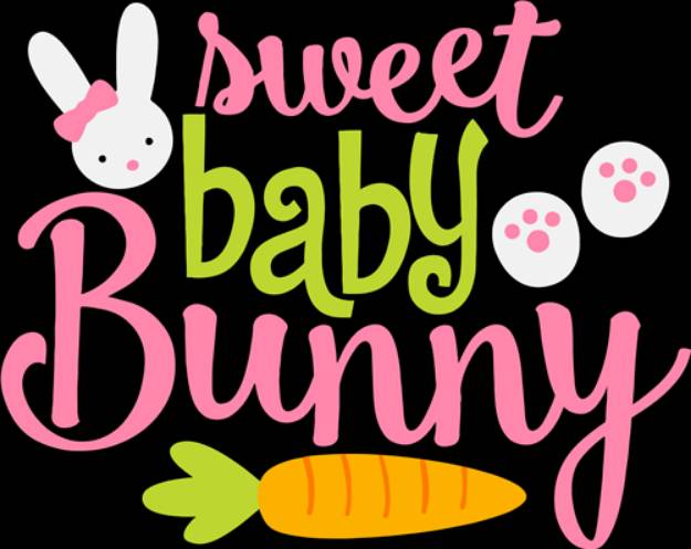 Picture of Sweet Baby Bunny  SVG File