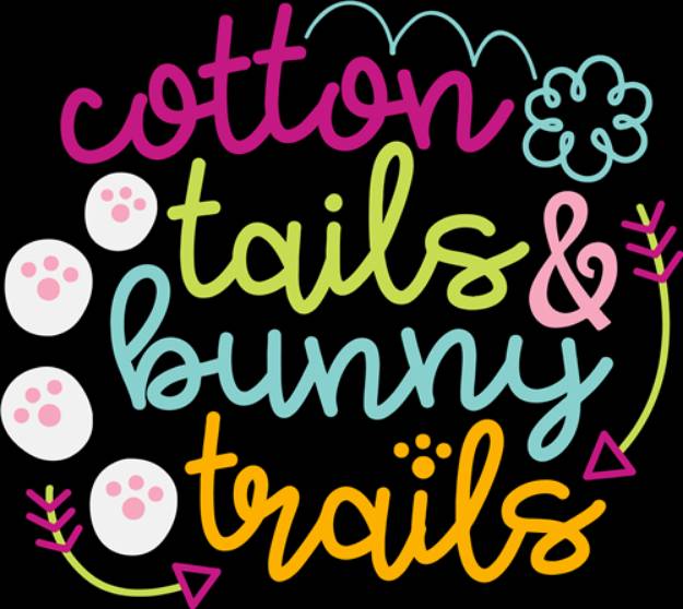 Picture of Cotton Tails Bunny Trails  SVG File