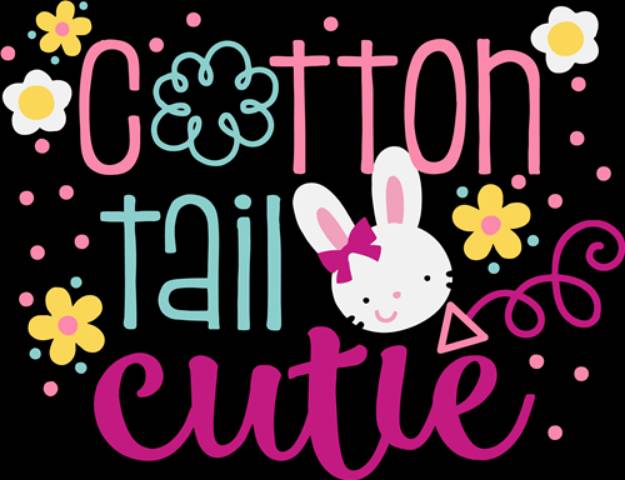 Picture of Cotton Tail Cutie   SVG File