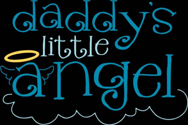 Picture of Daddys Little Angel  SVG File