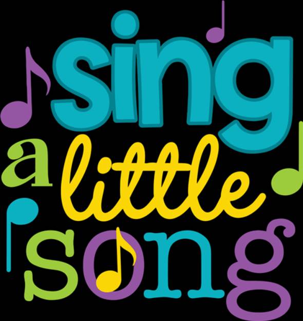 Picture of Sing A Little Song   SVG File