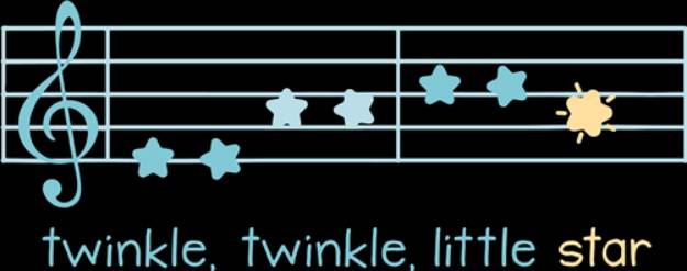 Picture of Twinkle Twinkle Little Star  SVG File