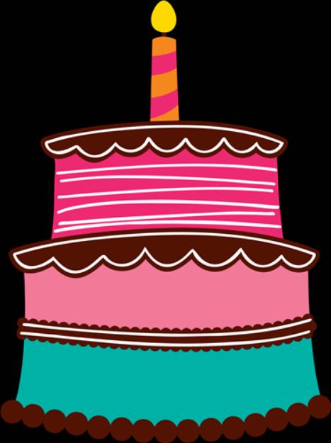 Picture of Birthday Cake  SVG File