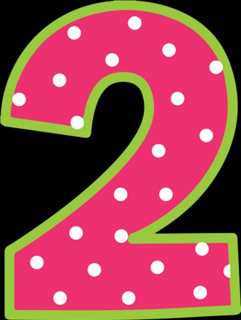 Picture of Birthday Number 2   SVG File