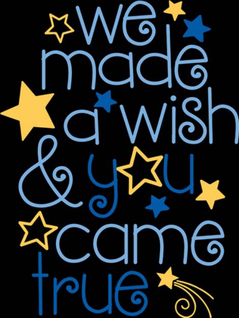 Picture of We Made A Wish   SVG File