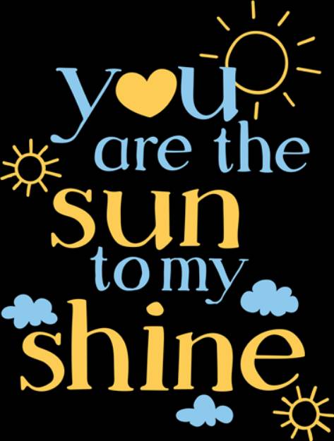 Picture of You Are The Sun  SVG File