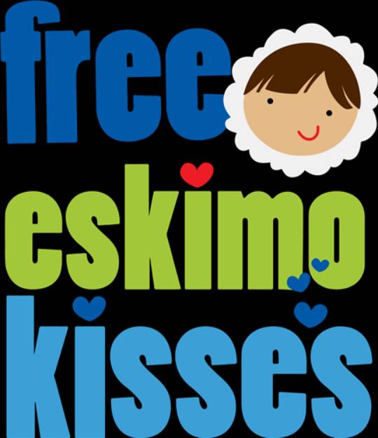 Picture of Free Eskimo Kisses  SVG File