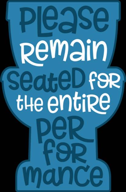Picture of Please Remain Seated   SVG File