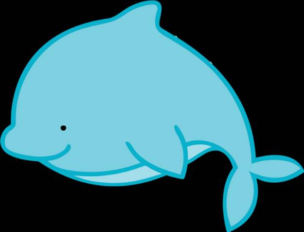 Picture of Cute Dolphin   SVG File