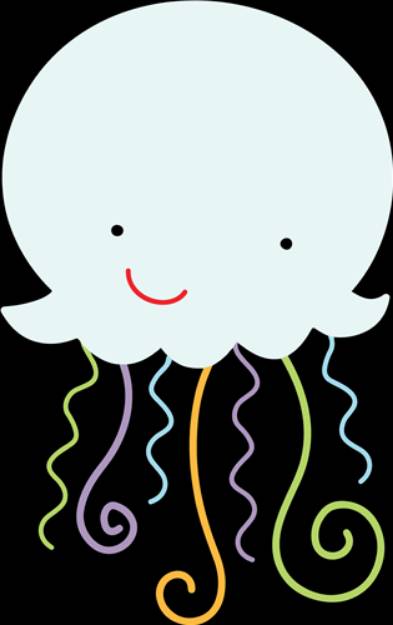 Picture of Cute Jellyfish   SVG File