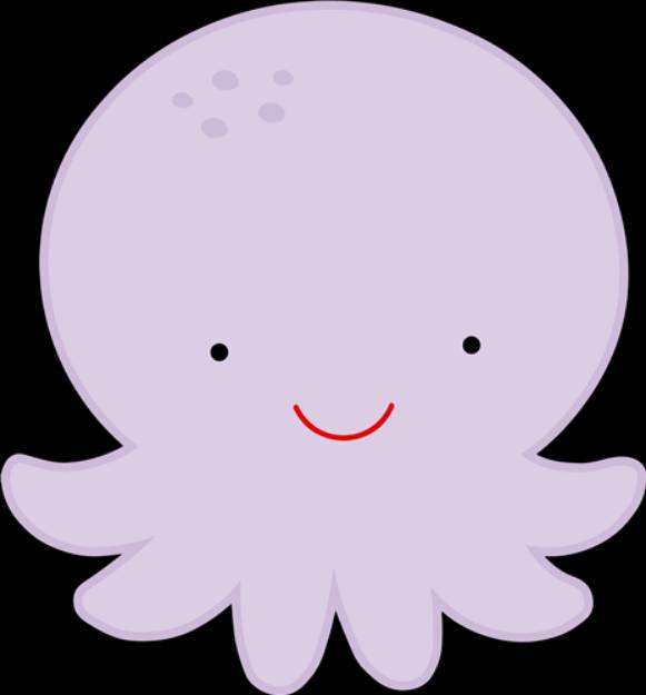 Picture of Cute Octopus  SVG File