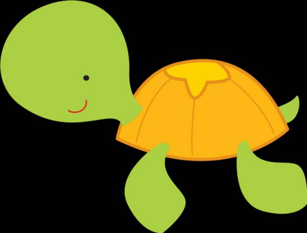 Picture of Cute Turtle   SVG File
