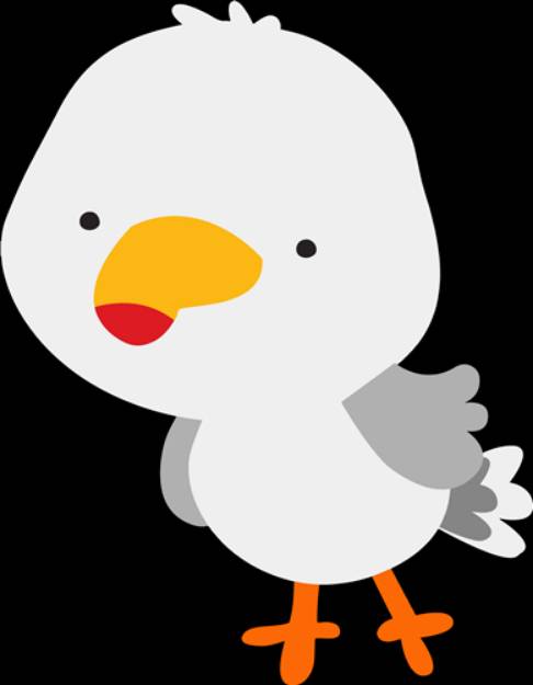 Picture of Cute Seagull  SVG File