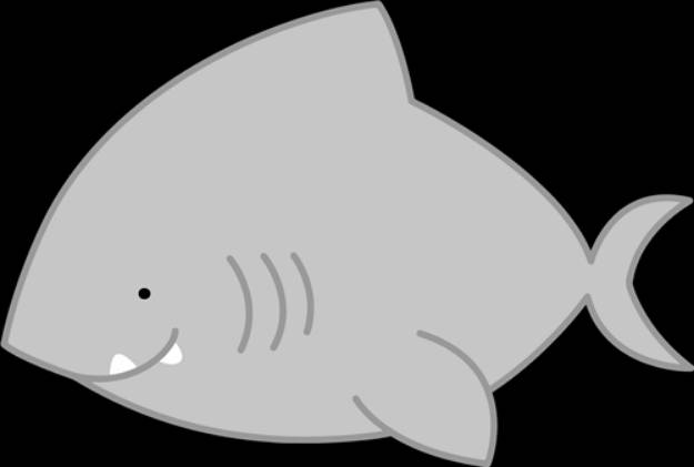 Picture of Cute Shark   SVG File