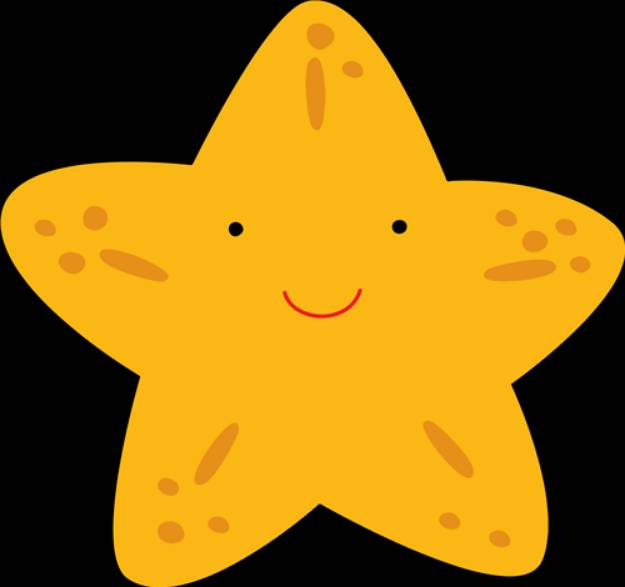 Picture of Cute Starfish   SVG File