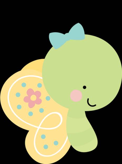 Picture of Cute Butterfly Side View SVG File
