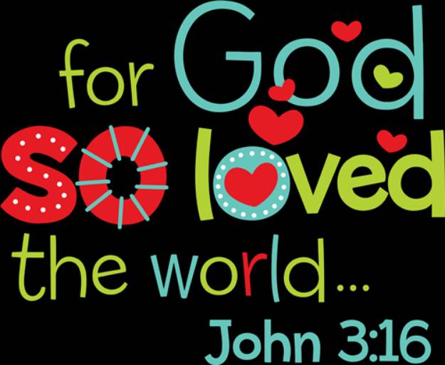 Picture of So God So Love The World SVG File
