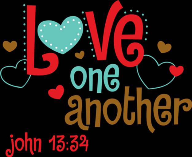 Picture of Love One Another SVG File