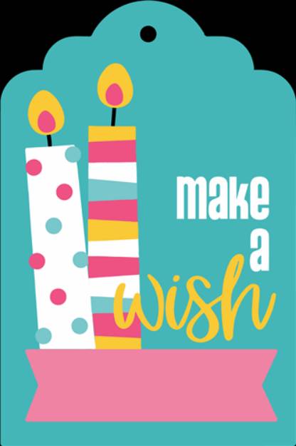 Picture of Make A Wish Gift Tag  SVG File