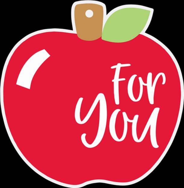 Picture of Apple Gift Tag   SVG File