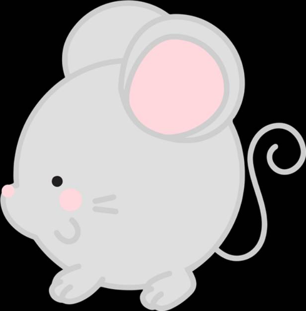 Picture of Round Mouse SVG File