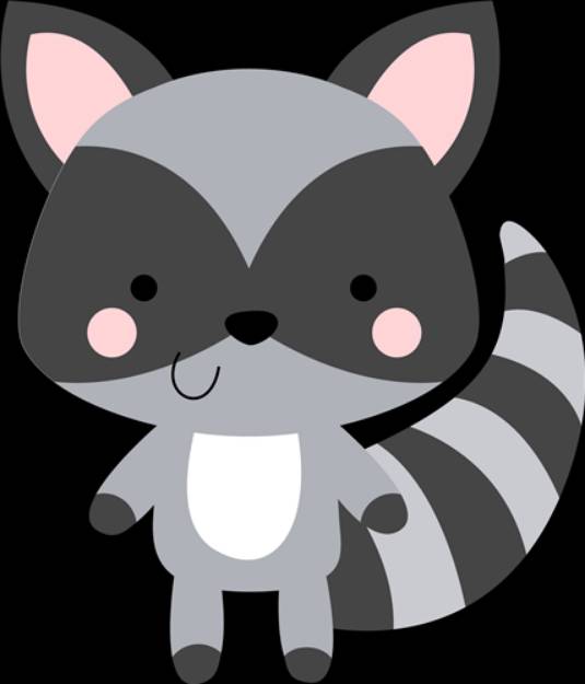 Picture of Boxy Raccoon   SVG File