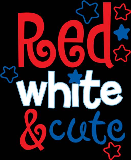 Picture of Red White And Cute   SVG File