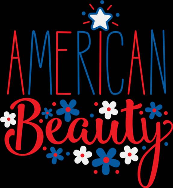Picture of American Beauty  SVG File