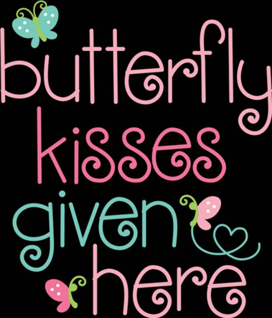 Picture of Butterfly Kisses Given Here SVG File
