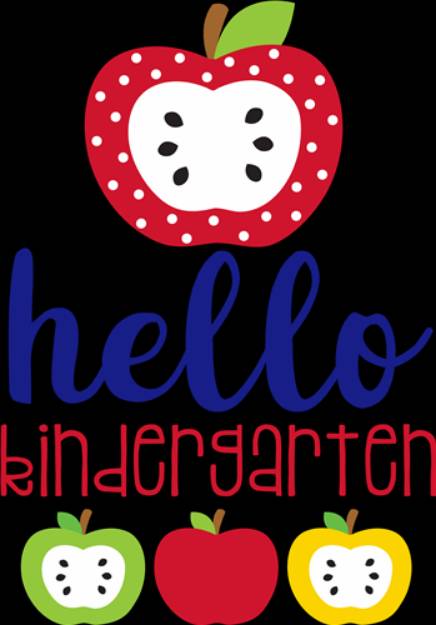 Picture of Hello Kindergarten SVG File