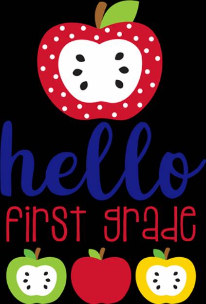 Picture of Hello First Grade SVG File