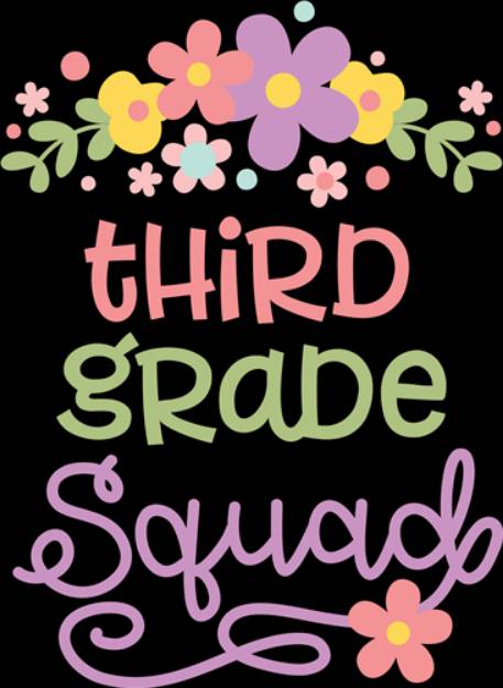 Picture of Third Grade Squad SVG File