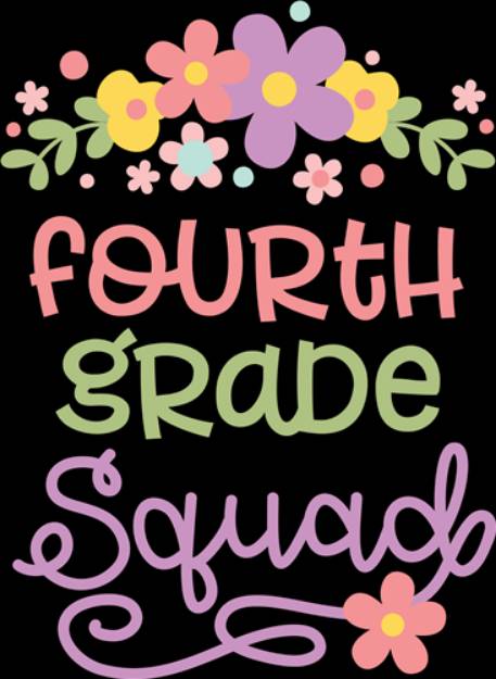 Picture of Fourth Grade Squad SVG File