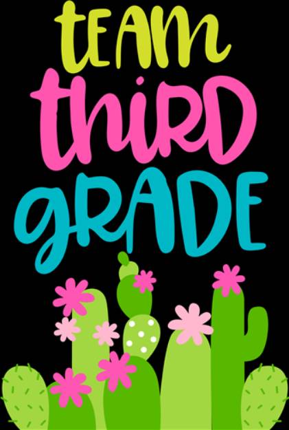 Picture of Team Third Grade SVG File