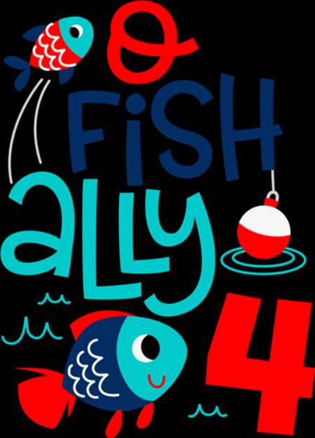 Picture of O "fish" ally 4 SVG File