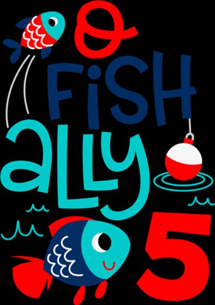 Picture of O "fish" ally 5 SVG File