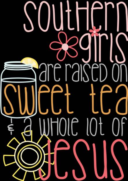 Picture of Southern Girls & Sweet Tea SVG File