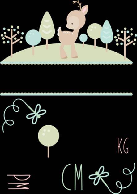 Picture of Forest Birth Announcement PM Metric SVG File
