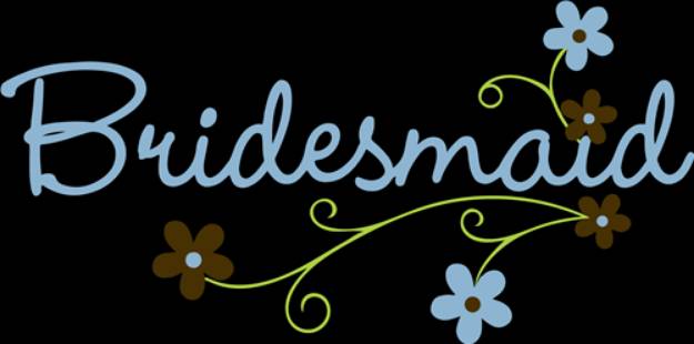 Picture of Floral Bridesmaid SVG File
