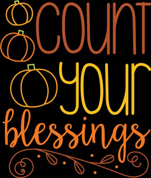Picture of Count Your Blessings SVG File