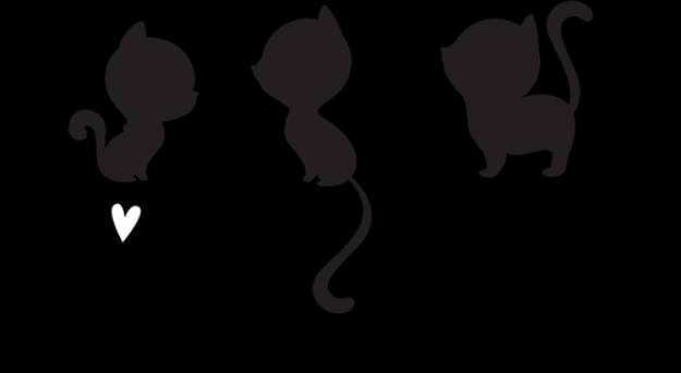 Picture of I Love My Cats SVG File