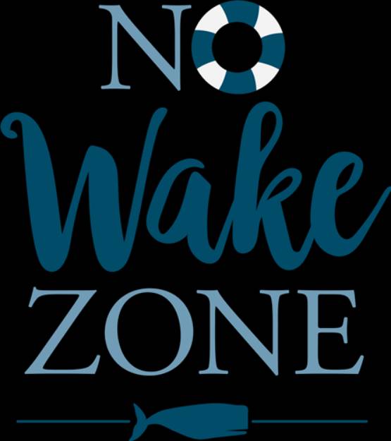 Picture of No Wake Zone SVG File