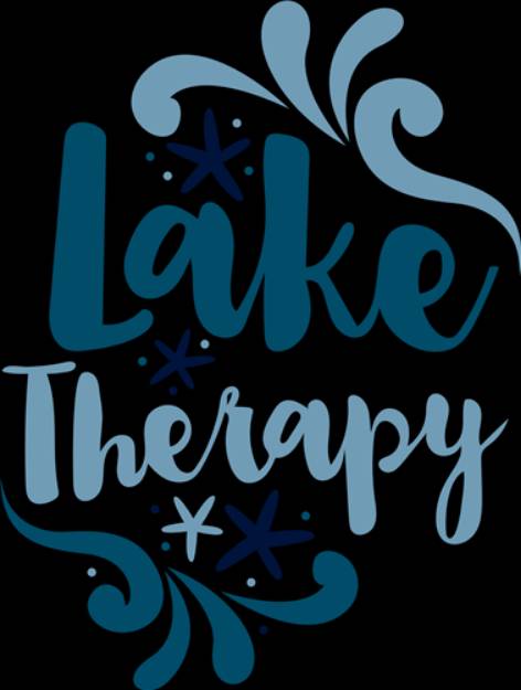 Picture of Lake Therapy SVG File