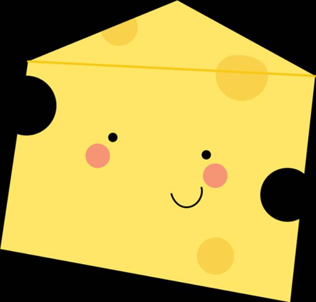 Picture of Kawaii Cheese SVG File
