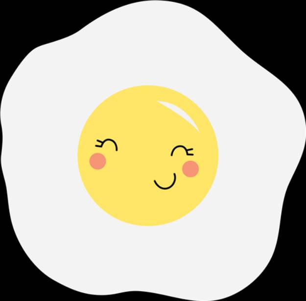 Picture of Kawaii Egg SVG File