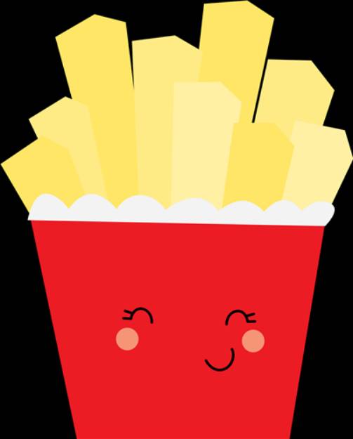 Picture of Kawaii Fries SVG File