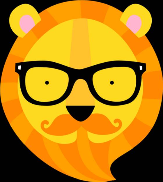 Picture of Hipster Tiger Head SVG File