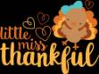 Picture of Little Miss Thankful SVG File
